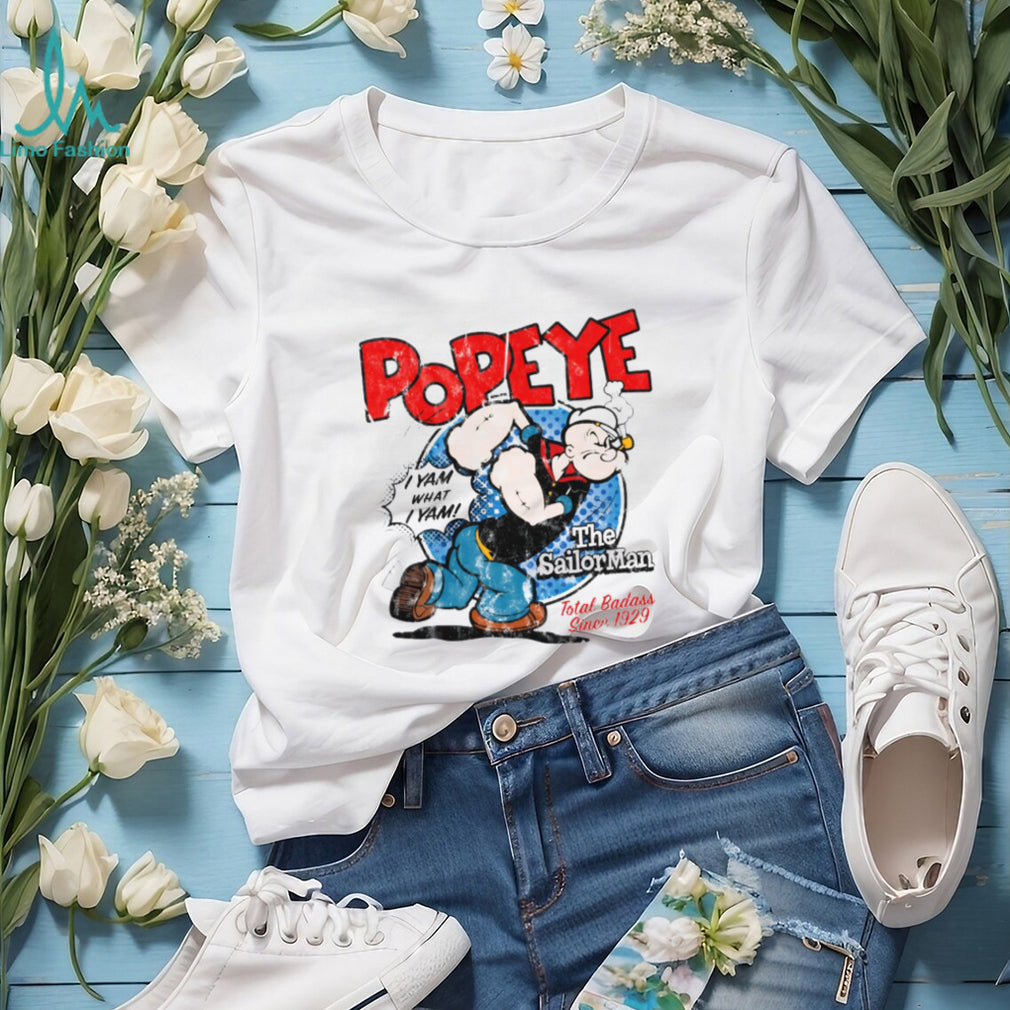 Vintage Popeye The Sailor Man “I Yam What I Yam” Classic Cartoon Tee