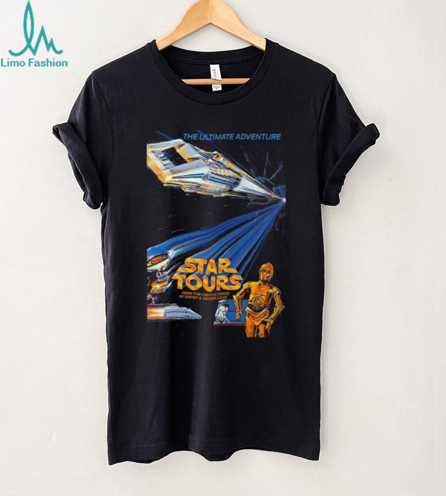Vintage Star Tours The Ultimate Adventure Retro Sci Fi T Shirt