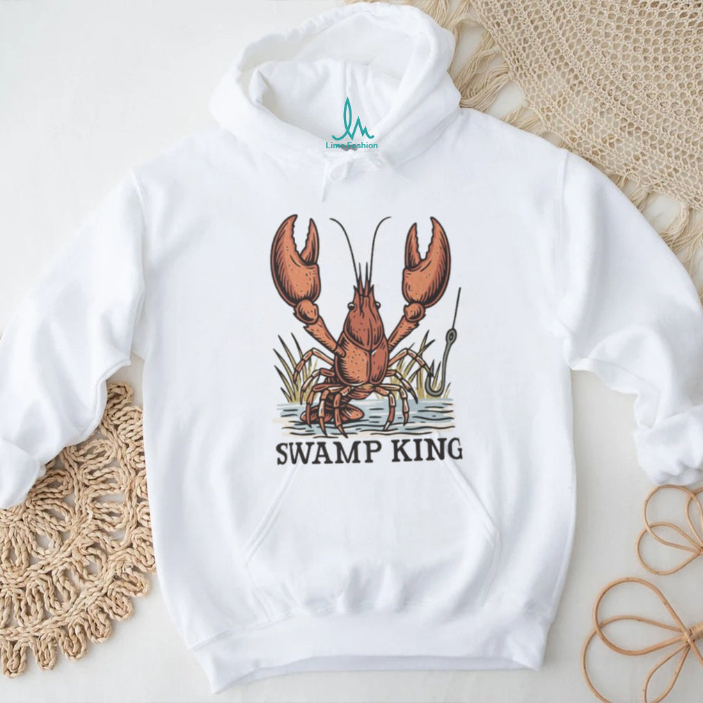 Vintage Swamp King Crawfish Fishing T Shirt