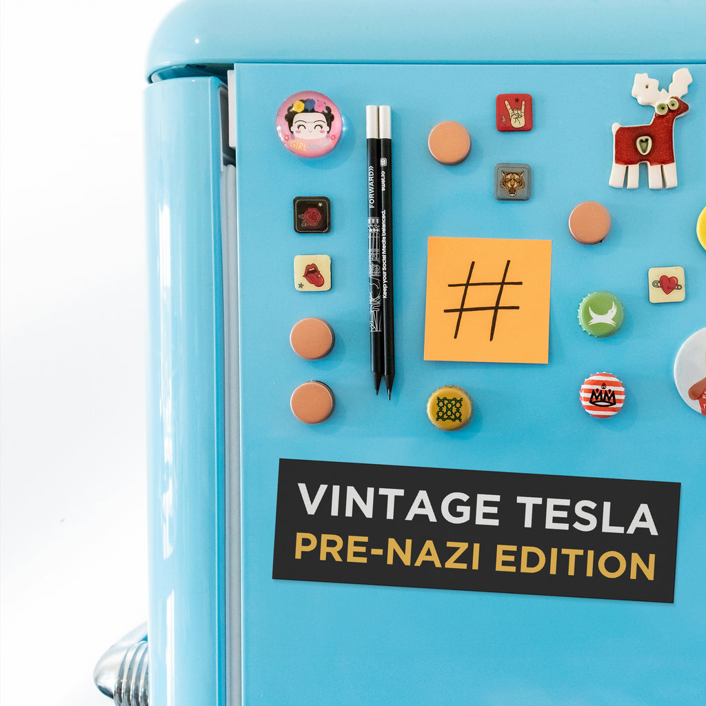 Vintage Tesla Pre Nazi Edition Car Magnet