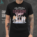 Vintage UConn Huskies Basketball Greatness Team Signatures T Shirt
