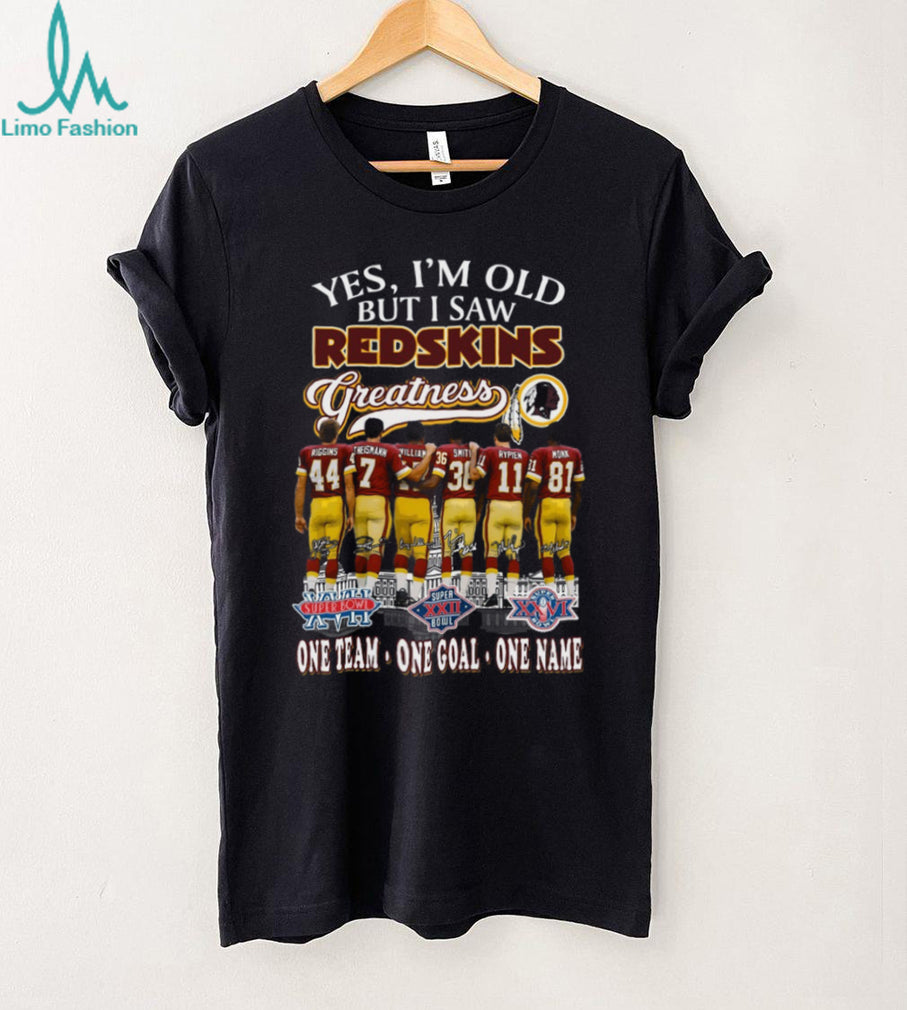 Vintage Washington Redskins Greatness One Team One Name T Shirt