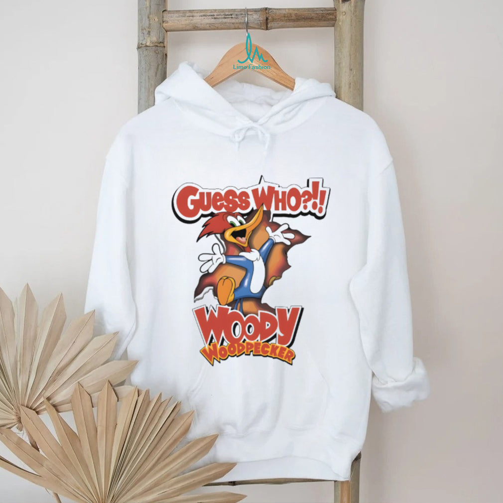 Vintage Woody Woodpecker “Guess Who” Classic Cartoon Shirt