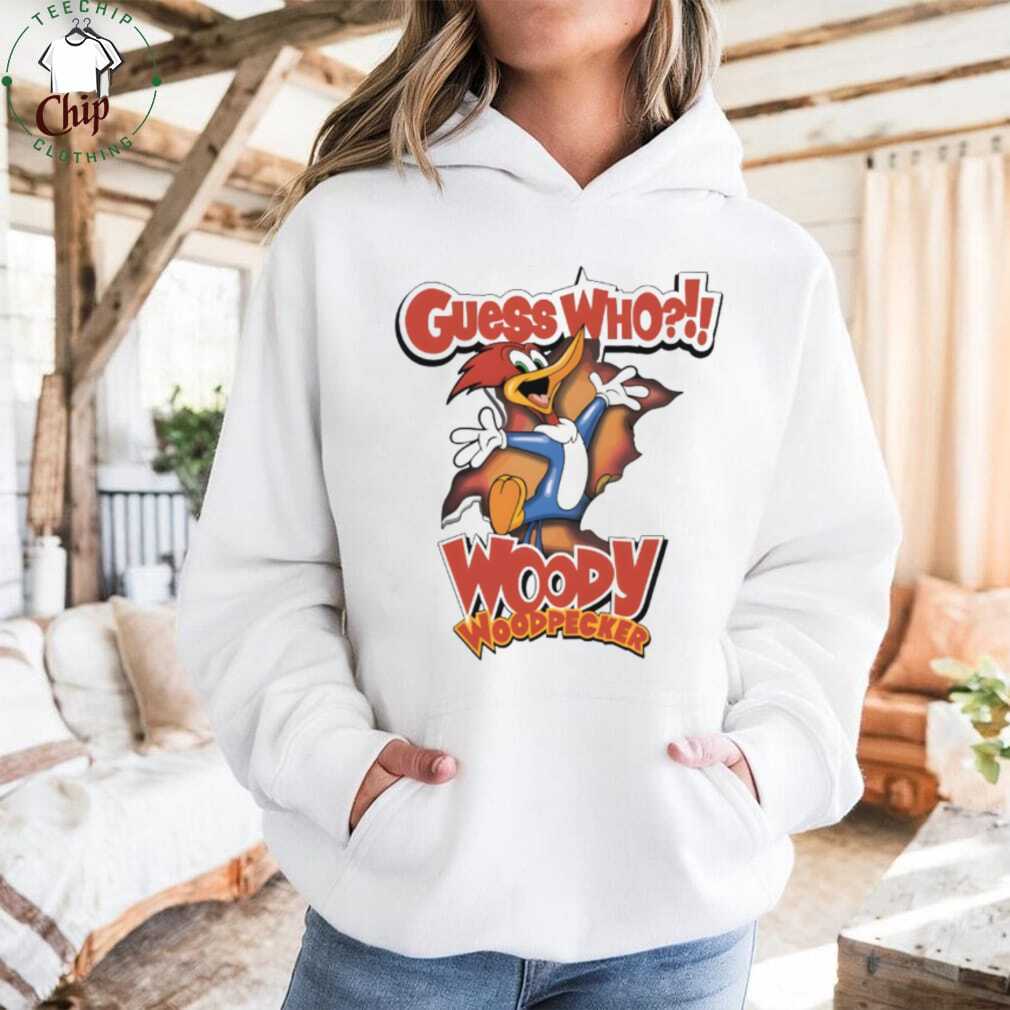 Vintage Woody Woodpecker “Guess Who” Classic Cartoon Shirt