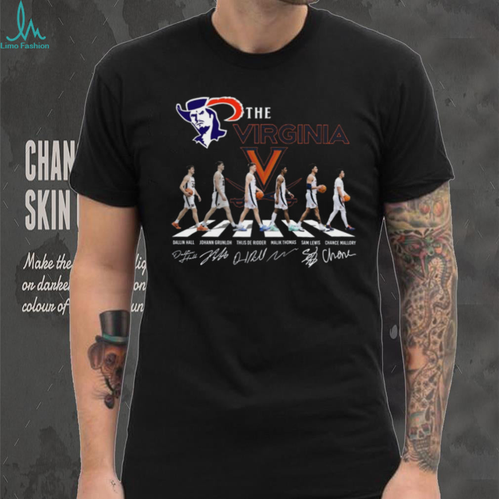 Virginia Cavaliers Basketball Abbey Road Signature Players Series T Shirt