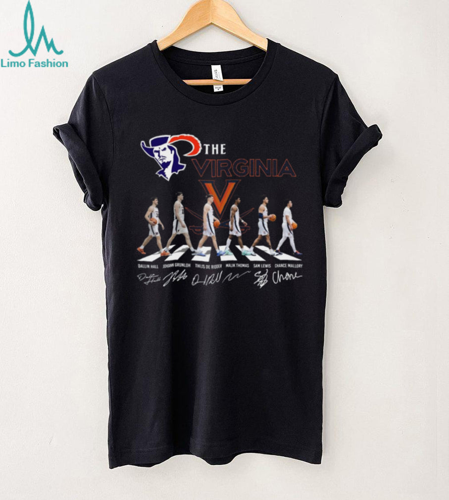 Virginia Cavaliers Basketball Abbey Road Signature Players Series T Shirt