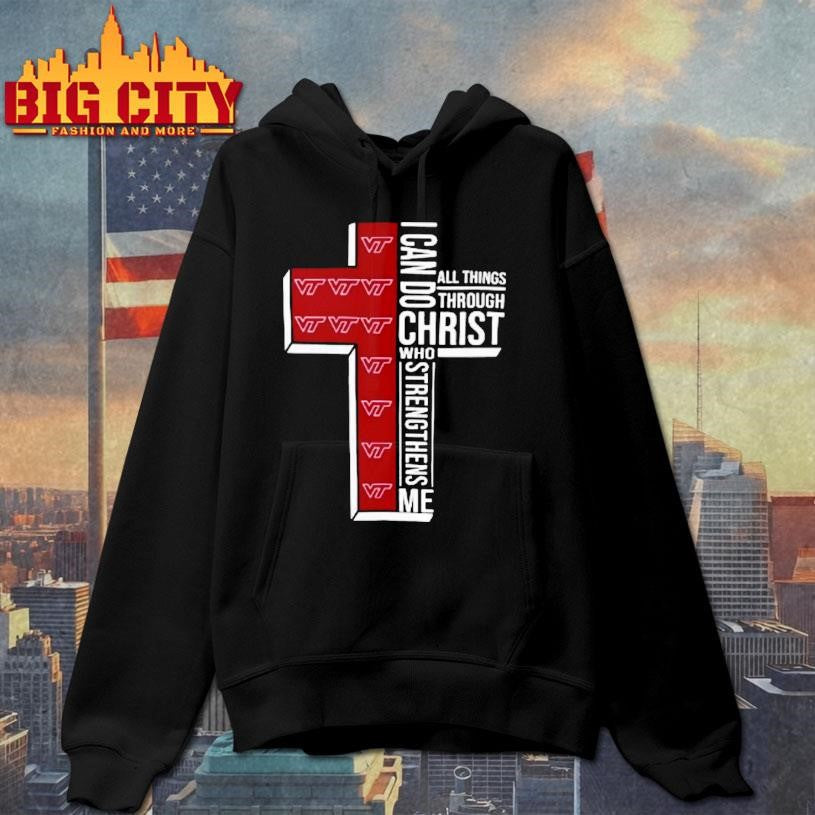 Virginia Tech Hokies Ncaa I Can Do All Things Through Christ Who Strengthens Me Christian Shirt