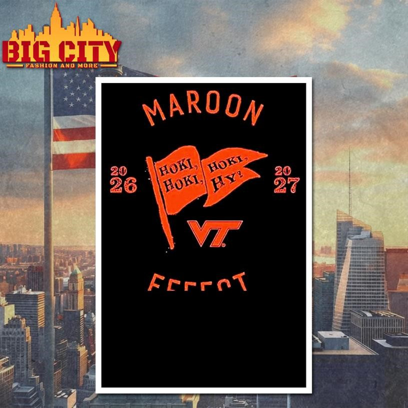 Virginia Tech Maroon Effect 2026 2027 Woman Shirt