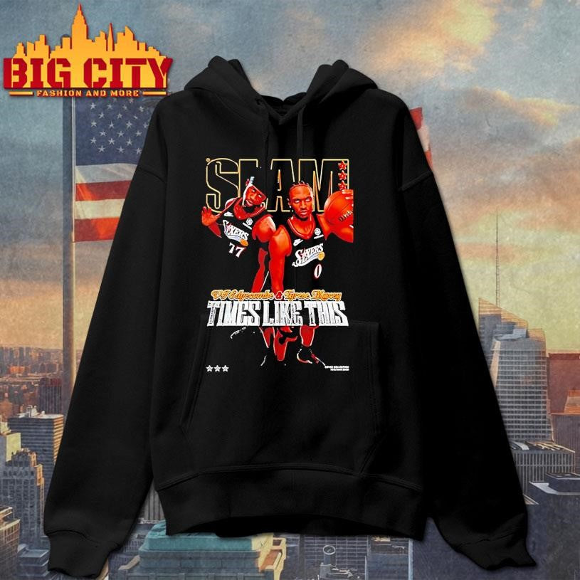 Vj Edgecombe And Tyrese Maxey Philadelphia 76ers Slam Shirt