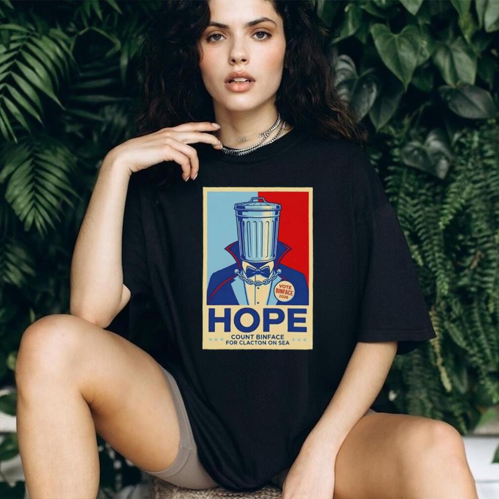 Vote Binface Hope Count Binface for Clacton On Sea 2026 shirt