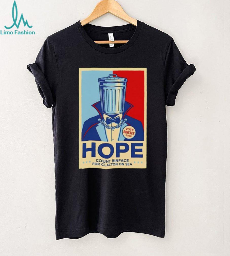 Vote Binface Hope Count Binface for Clacton On Sea 2026 shirt