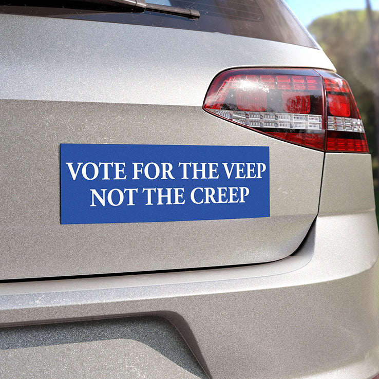 Vote For The Veep Not The Creep Car Magnet