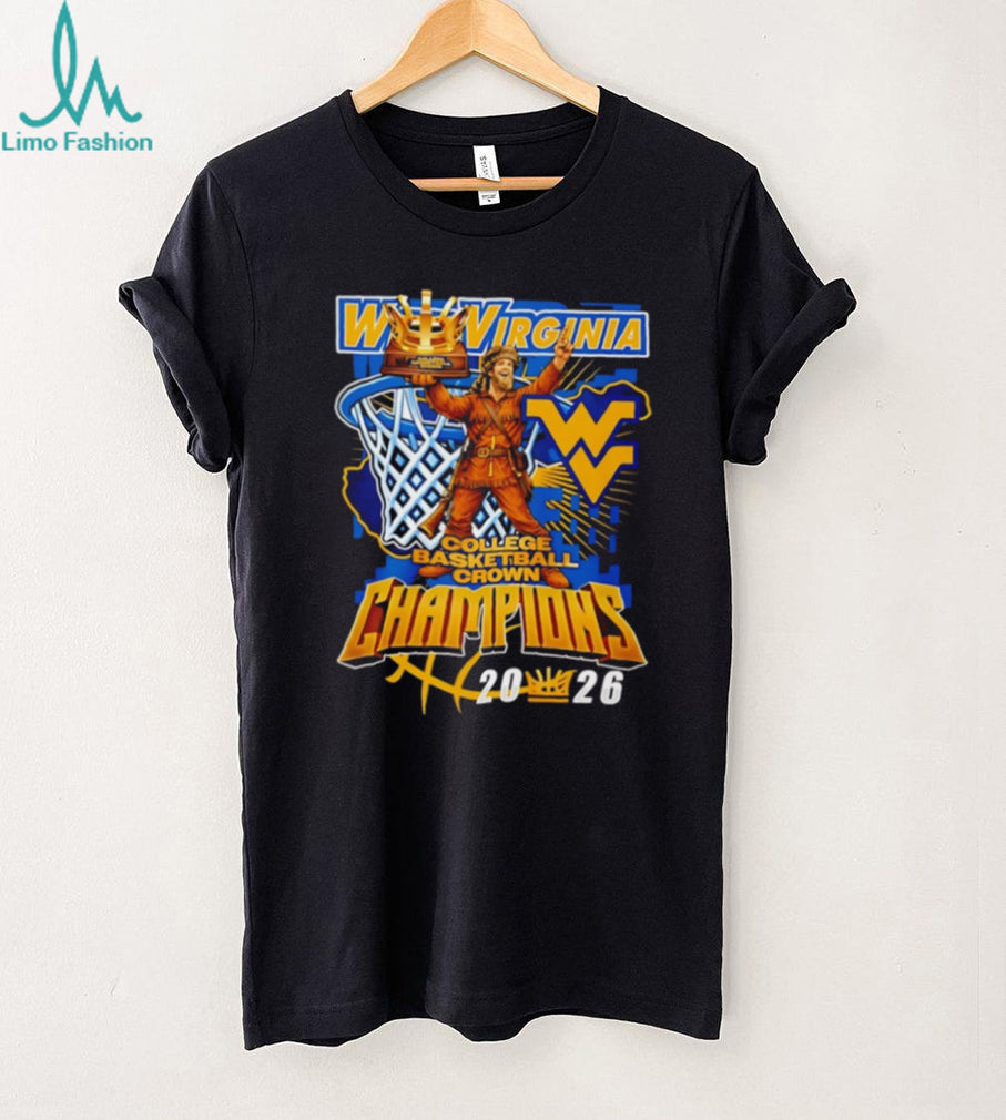 WVU Mountaineers 2026 College Basketball Crown Champions Trophy T Shirt