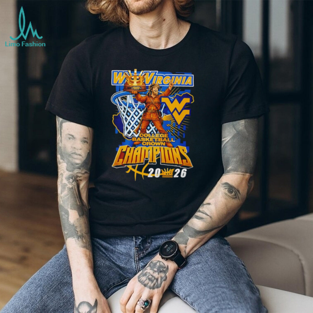 WVU Mountaineers 2026 College Basketball Crown Champions Trophy T Shirt