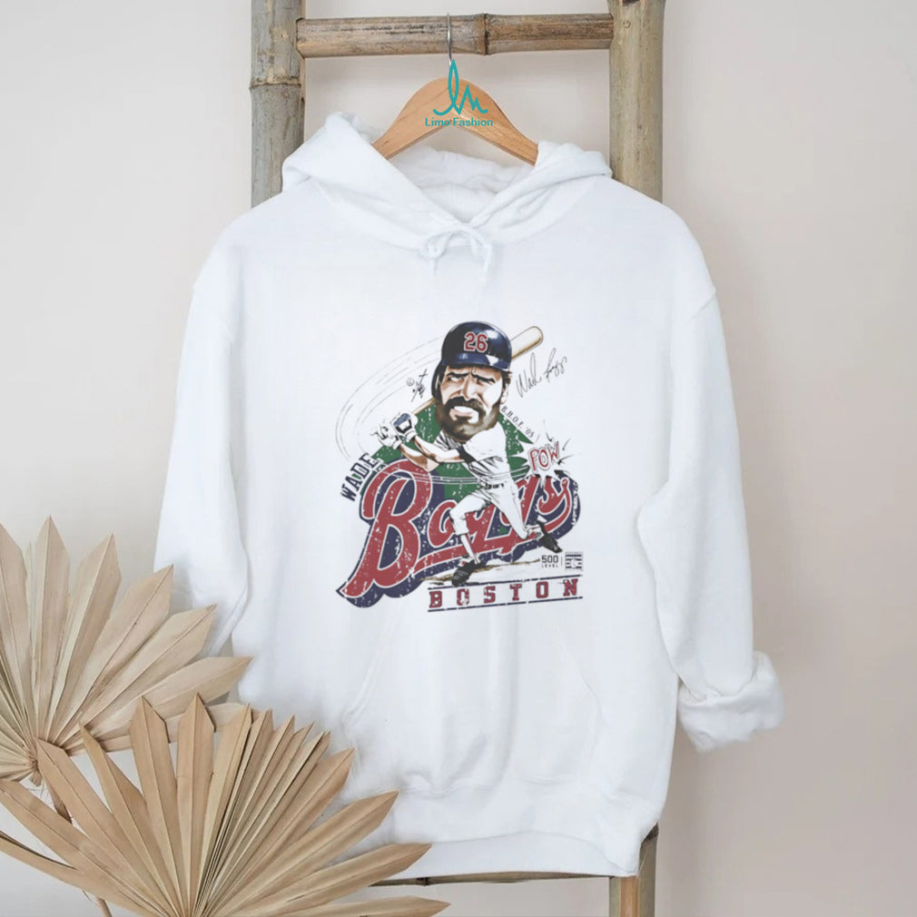 Wade Boggs Boston Baseball Legend Caricature Retro Graphic T Shirt