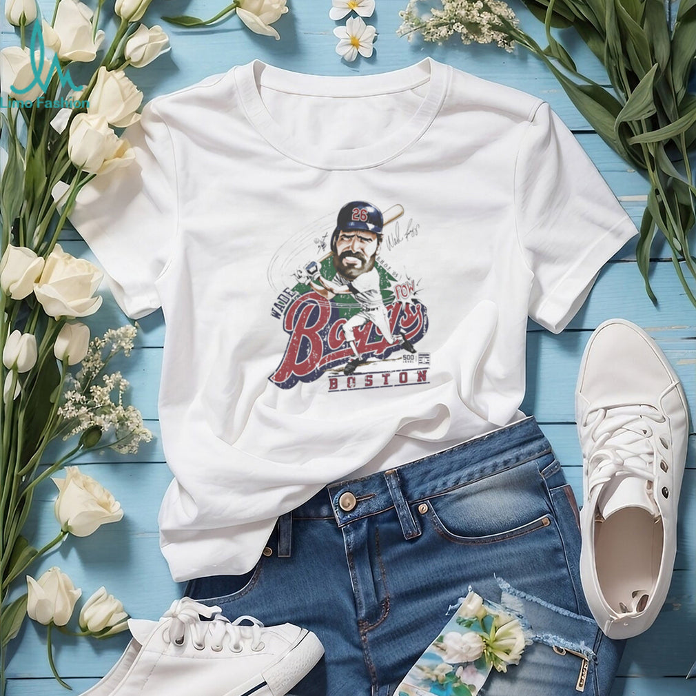 Wade Boggs Boston Baseball Legend Caricature Retro Graphic T Shirt