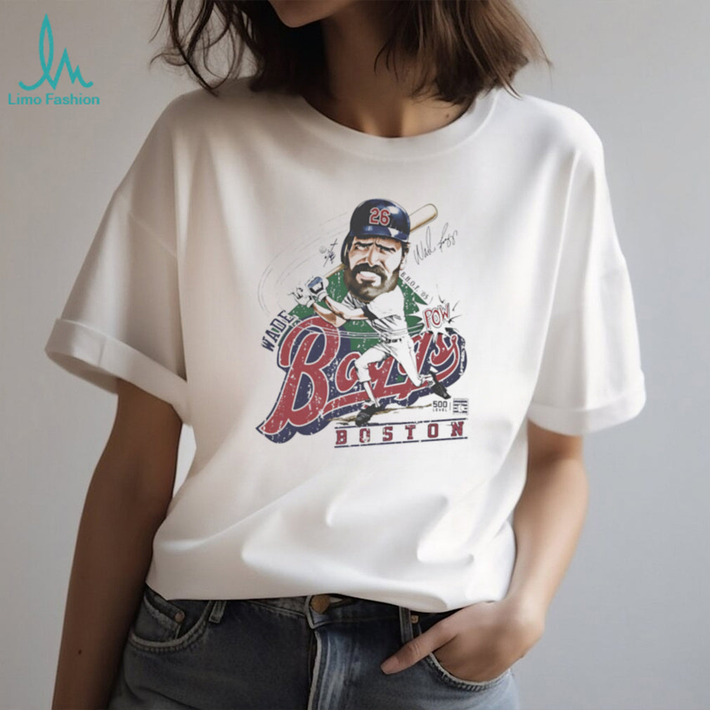 Wade Boggs Boston Baseball Legend Caricature Retro Graphic T Shirt