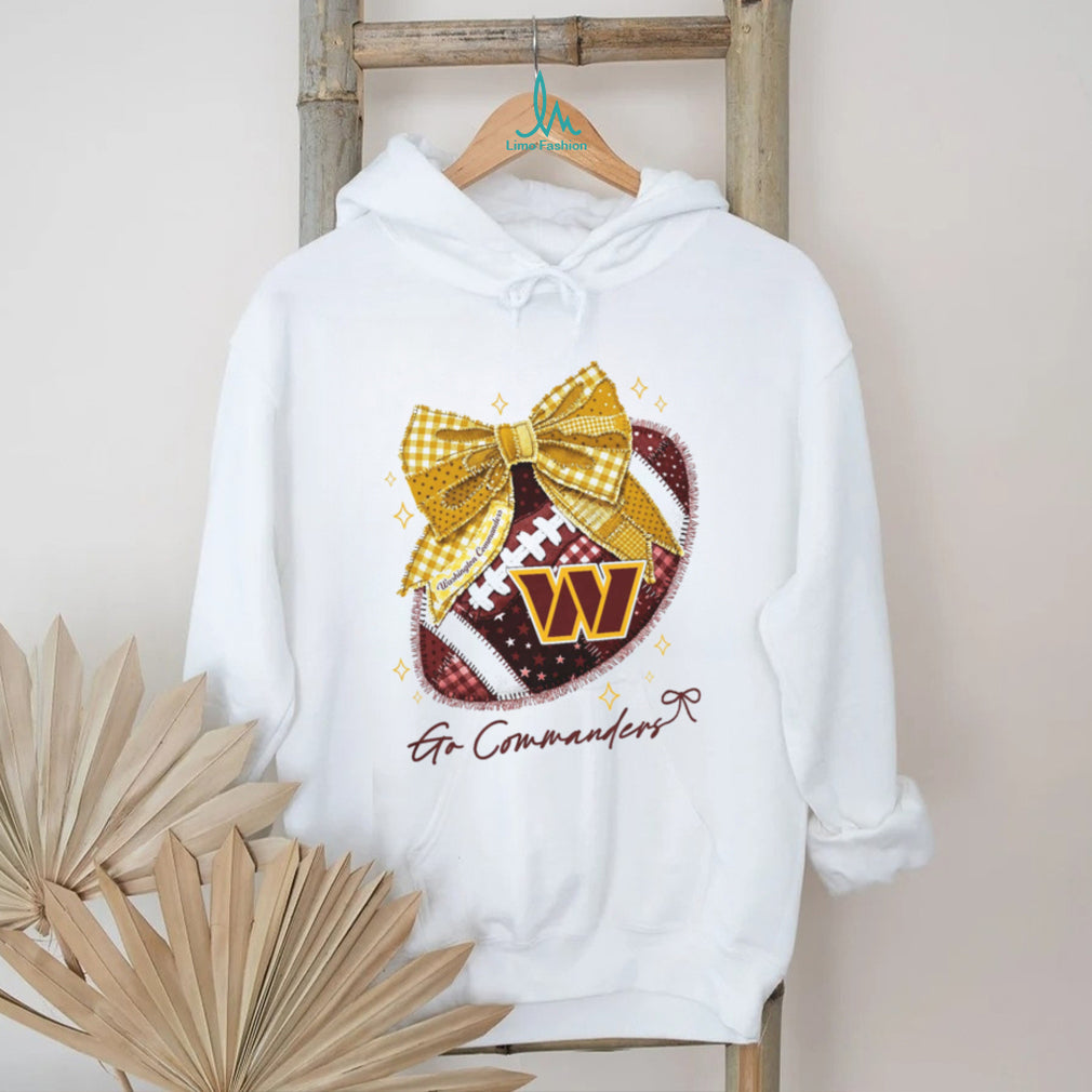 Washington Commanders Go Commanders Football Bow T Shirt