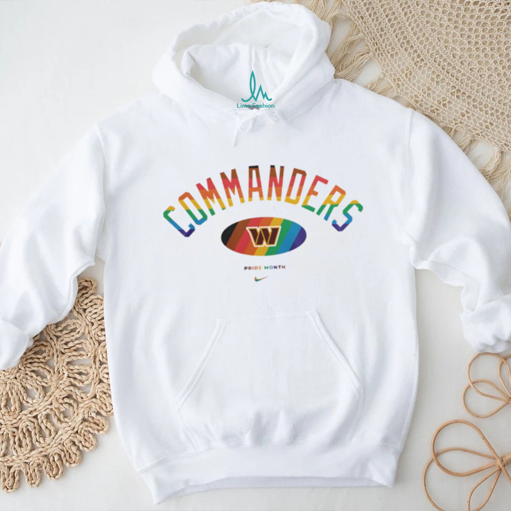 Washington Commanders Pride Month Rainbow logo shirt
