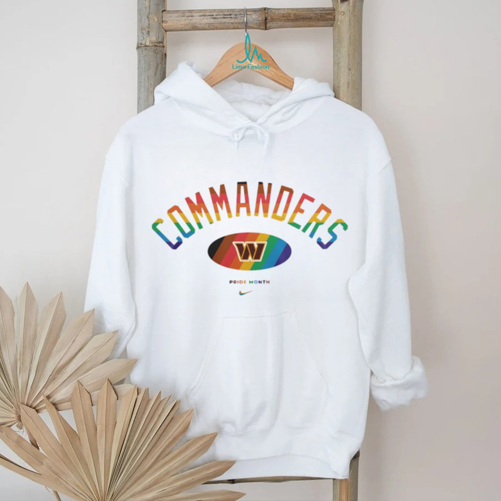 Washington Commanders Pride Month Rainbow logo shirt