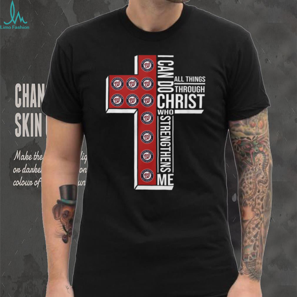Washington Nationals Christian Cross Shirt Sports Faith Apparel