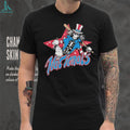 Washington Nationals Homage MLB x Grateful Dead x Americana Tri Blend T Shirt