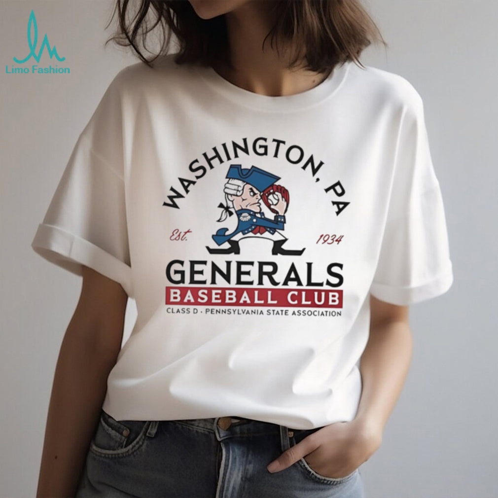 Washington PA Generals Baseball Club Retro Sports T Shirt