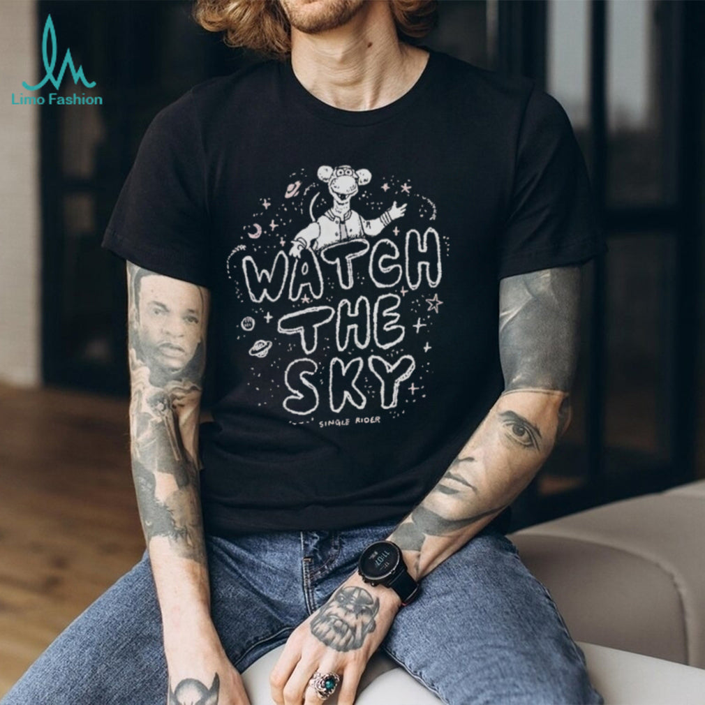 Watch The Sky Cosmic Single Rider Character Graphic T Shirt