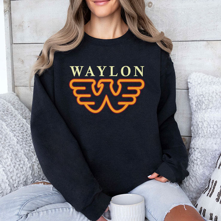 Waylon Jennings Silver Flying T Shirt
