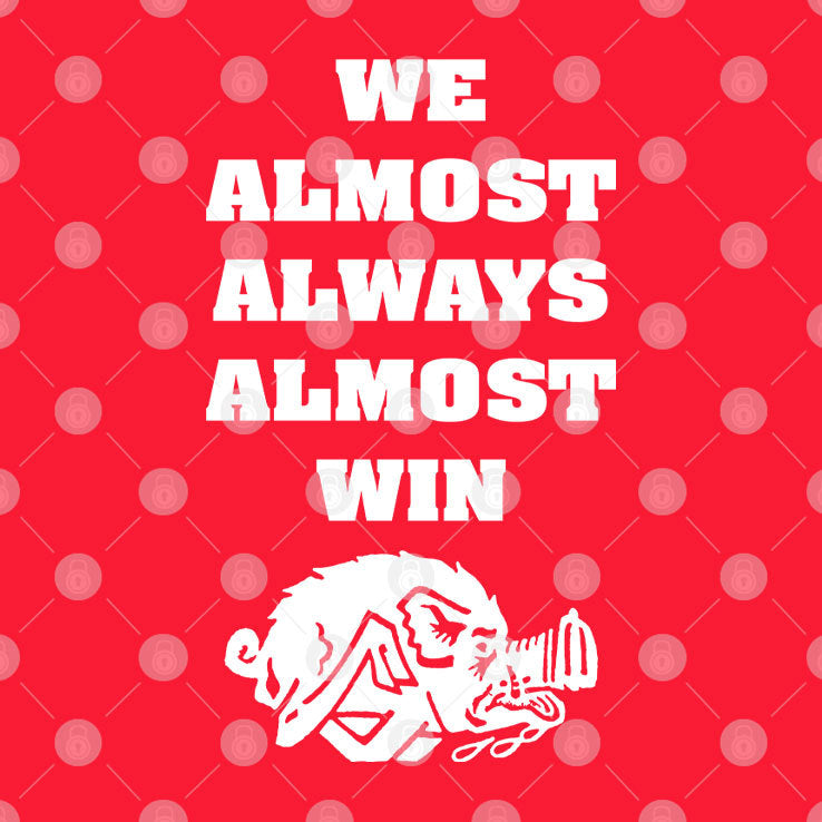 We Almost Always Almost Win Arkansas Razorbacks T Shirt