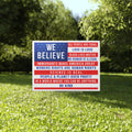 We Believe All People Are Equal Love is Love Black Lives Matter Yard Sign
