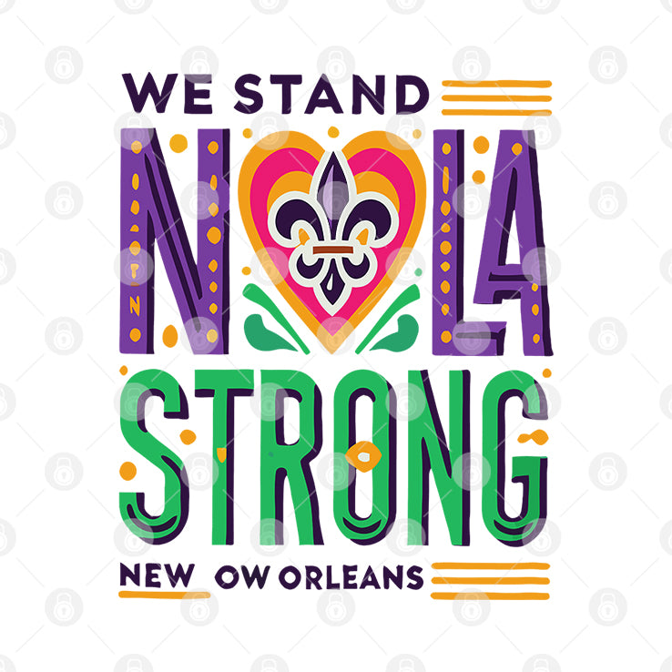 We Stand Nola Strong New Orleans T Shirt