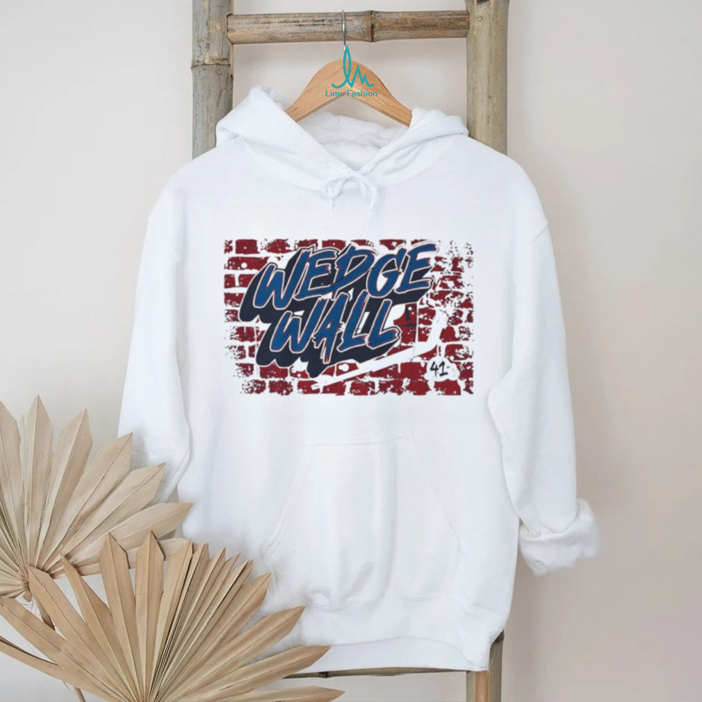 Wedge Wall #41 Scott Wedgewood Buffalo Hockey Goalie Fan T Shirt