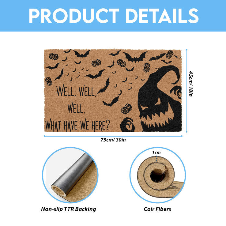 Well Well Well What Have We Here Oogie Boogie Doormat