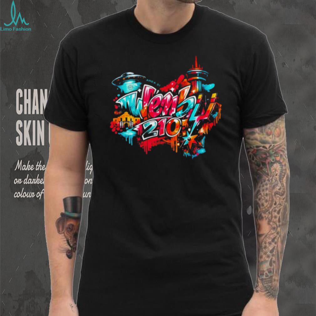 Wemby 210 San Antonio Graffiti Style Alien Basketball T Shirt