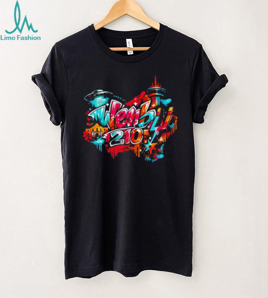 Wemby 210 San Antonio Graffiti Style Alien Basketball T Shirt