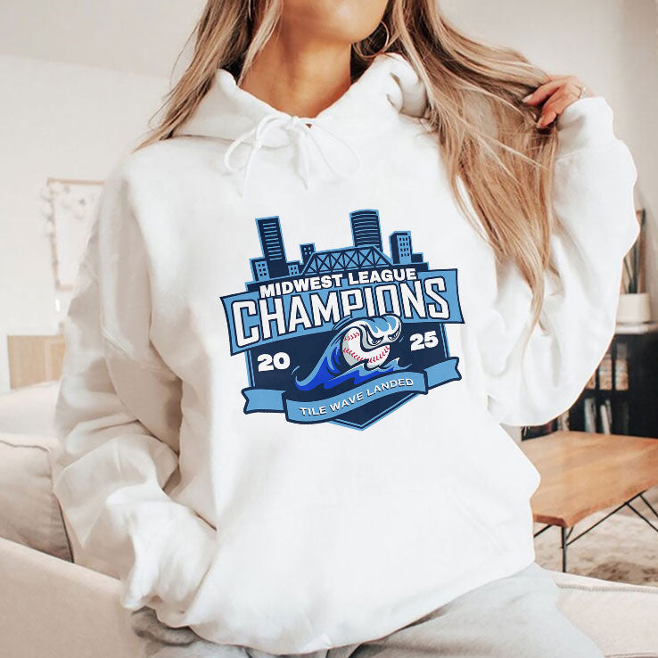 West Michigan Whitecaps Midwest League Champions 2025 Baseball T Shirt