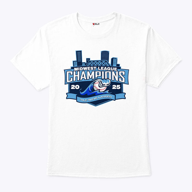 West Michigan Whitecaps Midwest League Champions 2025 Baseball T Shirt