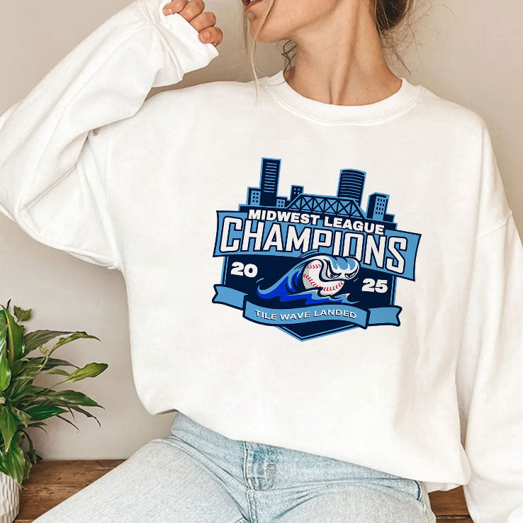 West Michigan Whitecaps Midwest League Champions 2025 Baseball T Shirt