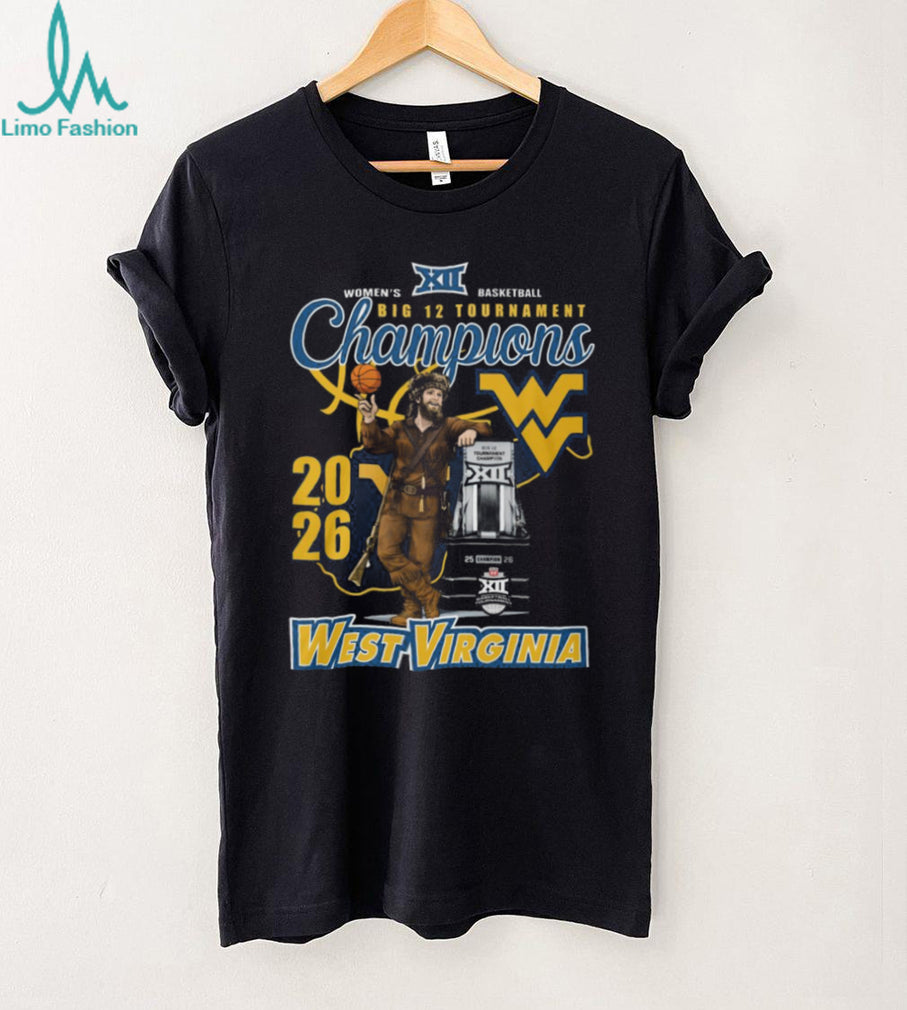 West Virginia Mountaineers 2026 Big 12 Women’s Basketball Champions T Shirt