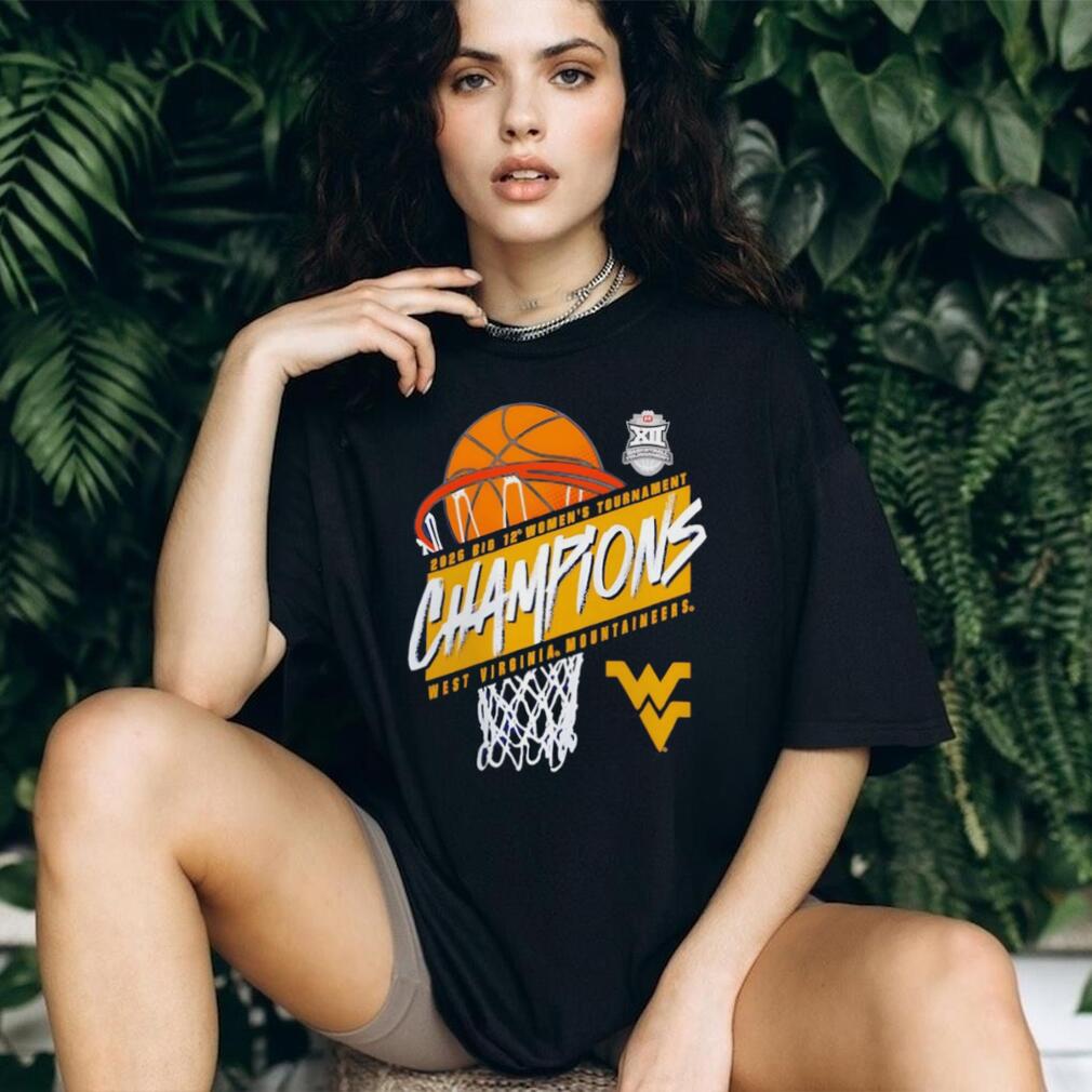 West Virginia Mountaineers 2026 Big 12 Women’s Basketball Tournament Champions T Shirt