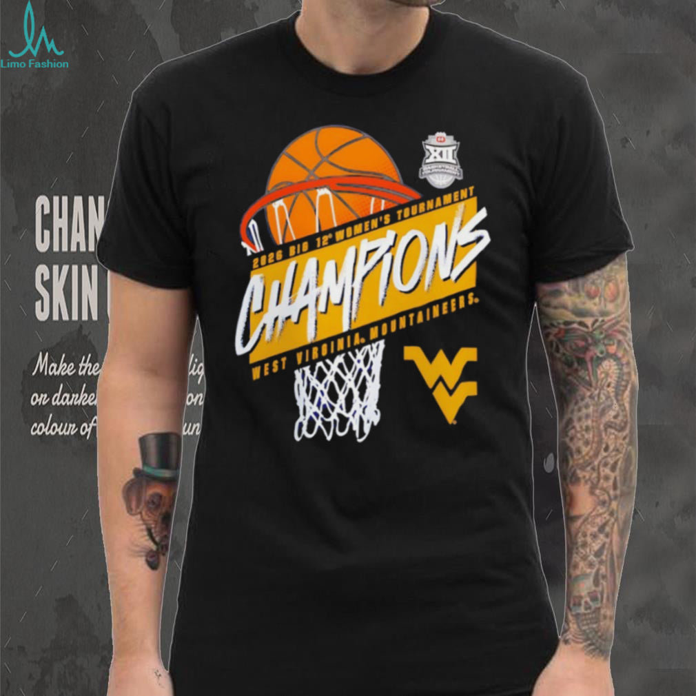 West Virginia Mountaineers 2026 Big 12 Women’s Basketball Tournament Champions T Shirt