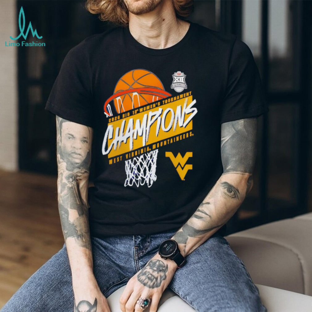 West Virginia Mountaineers 2026 Big 12 Women’s Basketball Tournament Champions T Shirt