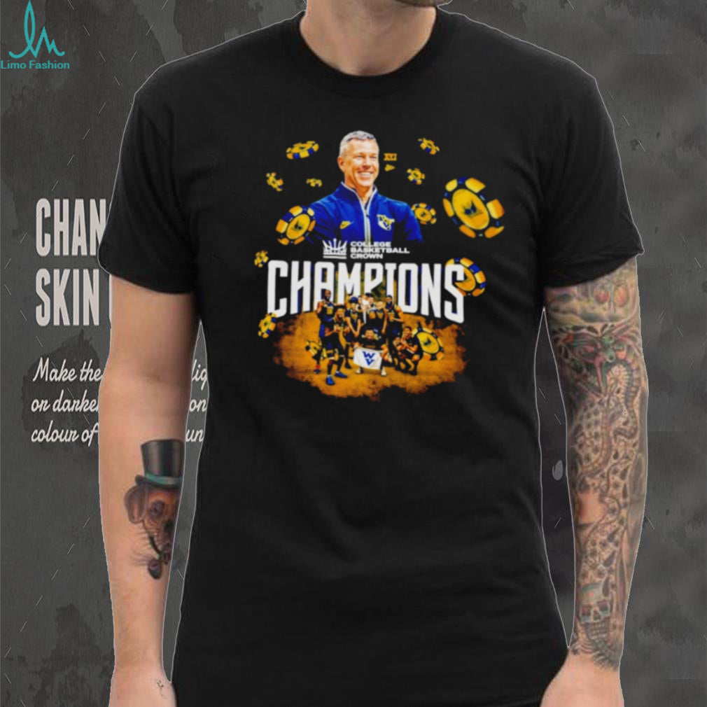West Virginia Mountaineers 2026 College Basketball Crown Champions T Shirt