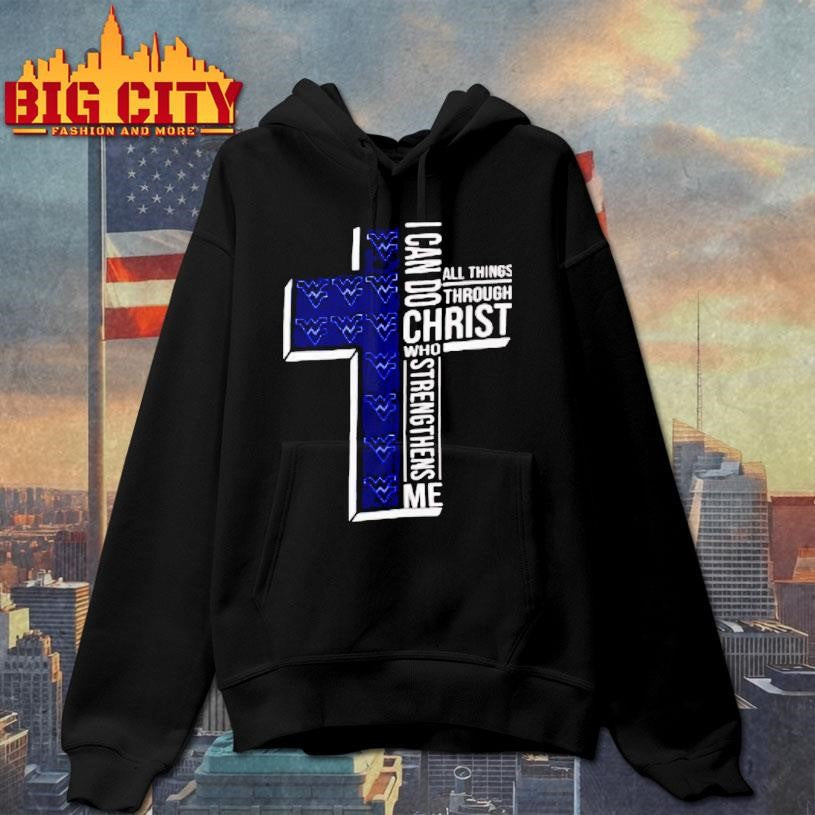 West Virginia Ncaa I Can Do All Things Through Christ Who Strengthens Me Christian Shirt