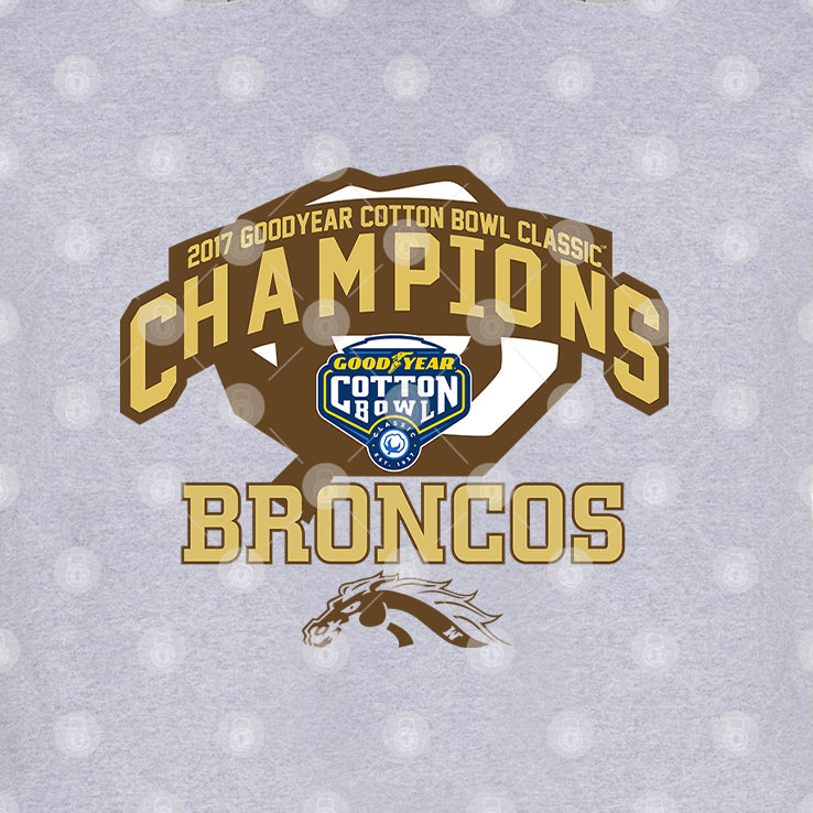 Western Michigan Broncos 2017 Goodyear Cotton Bowl Classic Champions Broncos Shirt
