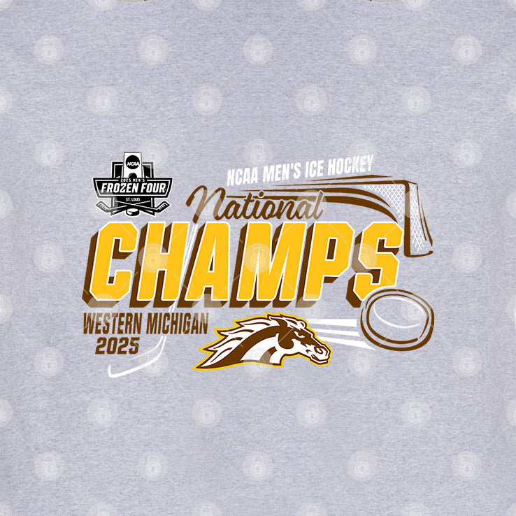 Western Michigan Broncos National Champs 2025 Men’s Hockey T Shirt