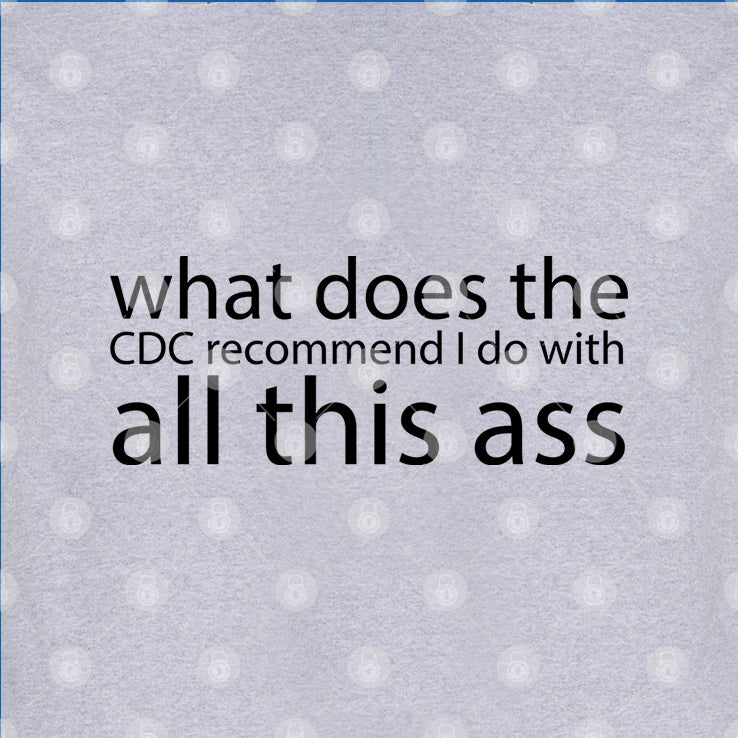 What Does The CDC Recommend I Do With All This Ass Tee Shirt