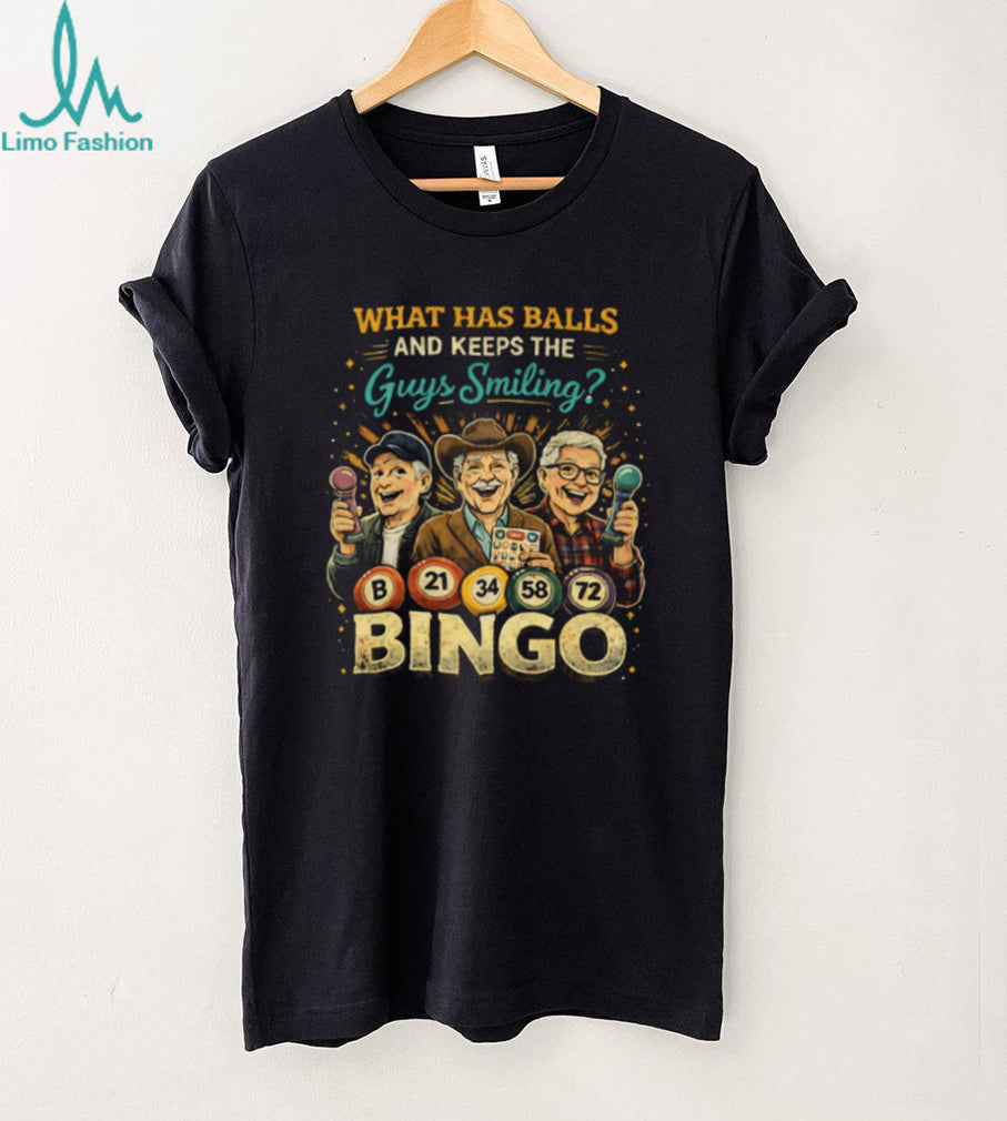 What Has Balls And Keeps Guys Smiling Bingo T Shirt for Men