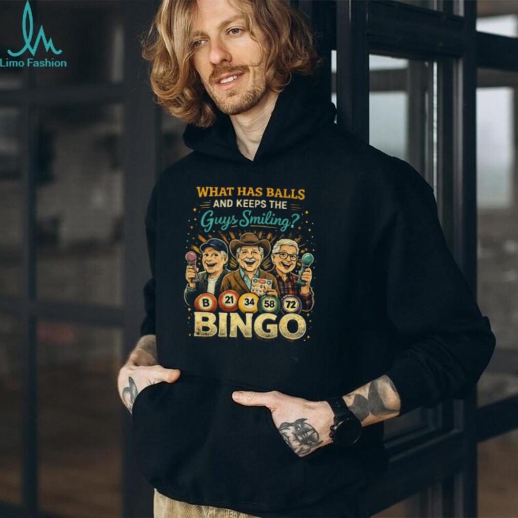 What Has Balls And Keeps Guys Smiling Bingo T Shirt for Men